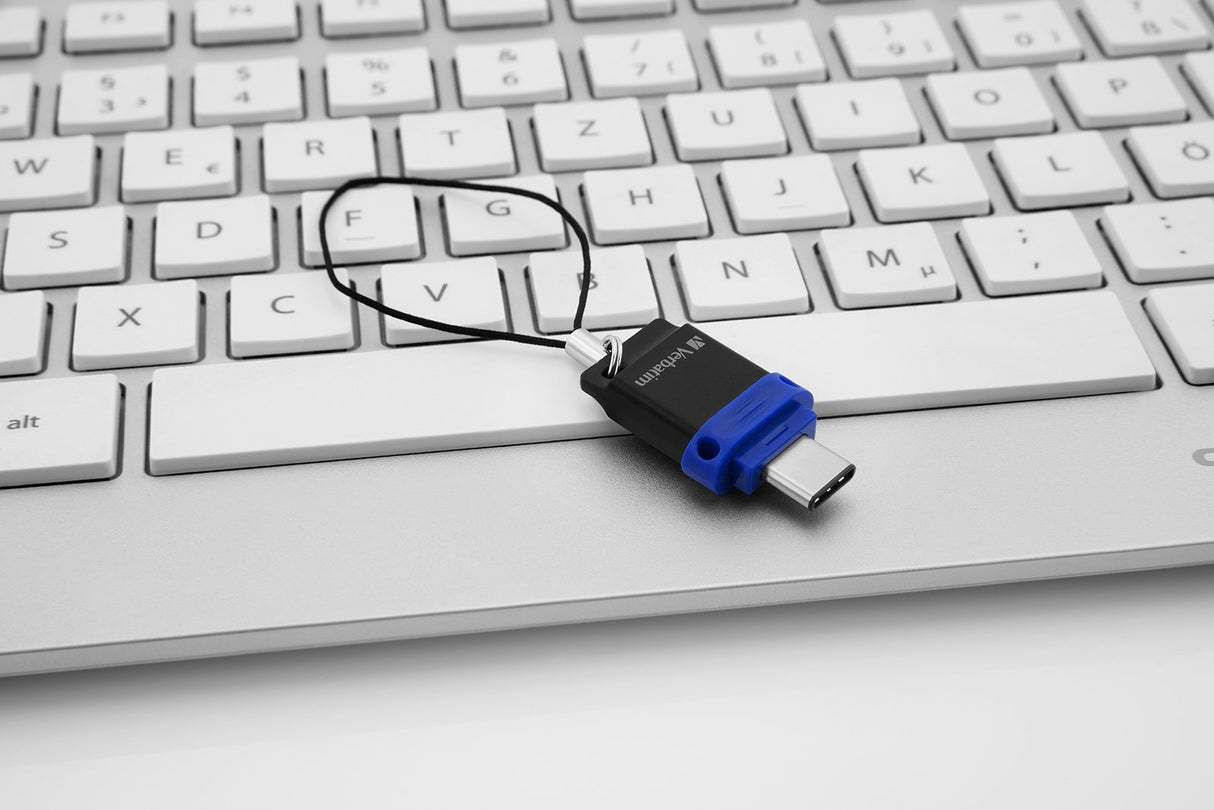 EAN 0023942499664 - Verbatim 49966 unidad flash USB USB Type-A / USB Type-C 3.2 Gen 1 (3.1 Gen 1) Negro, Azul, Plata imagen 2