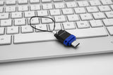 EAN 0023942499664 - Verbatim 49966 unidad flash USB USB Type-A / USB Type-C 3.2 Gen 1 (3.1 Gen 1) Negro, Azul, Plata imagen 2