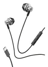 Auriculares Boton Micro Cool Stereo Tipo-C Silver
