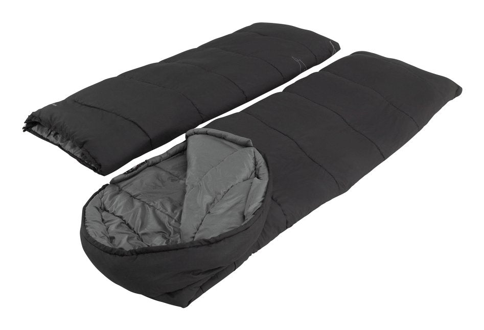 Saco De Dormir Easy Camp Raven Square Double 5°C Negro, Modelo 2025 240209