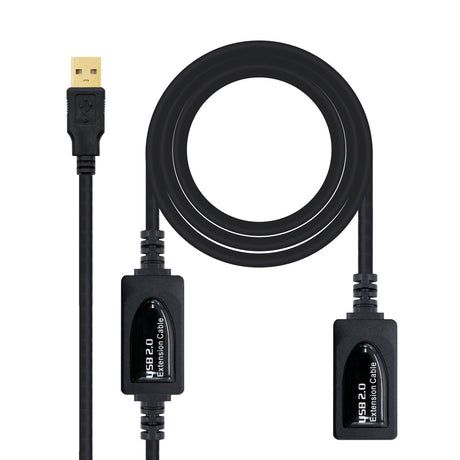 EAN 8433281007031 - Nanocable 10.01.0213 cable USB USB 2.0 15 m USB A Negro imagen 1