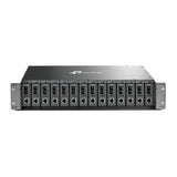 Chasis Tp-Link Bastidor Para 14 Slots No Gestion Para Rack De 19 Soporta Fuente Redundante