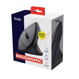 Trust Raton Optico Ergonomico Verto Wireless 1600dpi/Inalambrico/Ergonomico/6 Botones