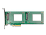 Delock 90151 Tarjeta Pci Express 4.0 X8 A 2 X Interno U.2 Nvme Sff-8639 - Bifurcación (Laxan 236 X 87 Mm)