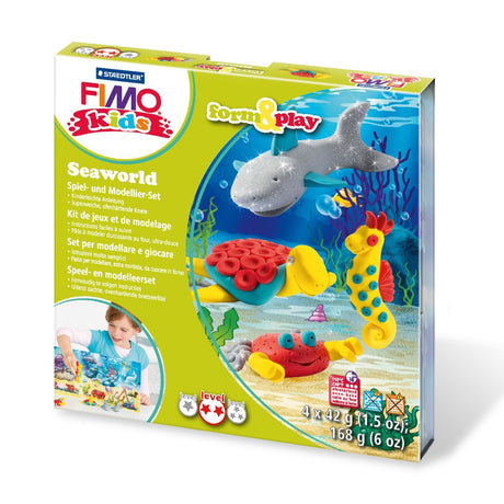 EAN 4007817806289 - Staedtler FIMO kids 8034 Pasta de modelar 42 g Gris, Rojo, Turquesa, Amarillo 1 pieza(s) imagen 1