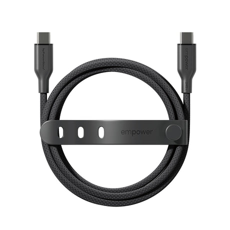 EAN 5715685027673 - PanzerGlass empower by ® Racing 240W USB-C to USB-C Cable | USB 2.0 | 2M | Space Black cable USB Negro imagen 4