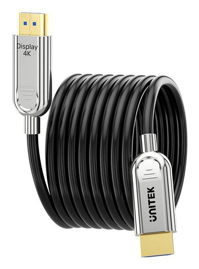 EAN 4894160057822 - UNITEK Fiber Optic 4K 15M cable HDMI 2 x HDMI Type A (Standard) HDMI tipo A (Estándar) Gris imagen 4