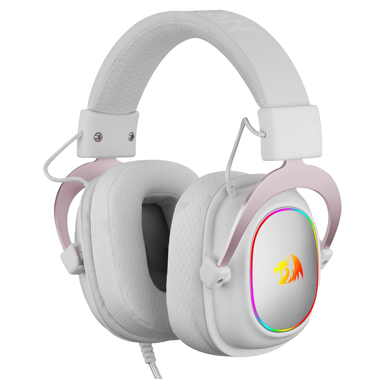 Redragon Zeus X Auricular Gaming Rgb Virtual 7.1 Usb Micrófono Blanco