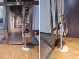 M Pro Series - Single Pole  Floorbase 2 White
