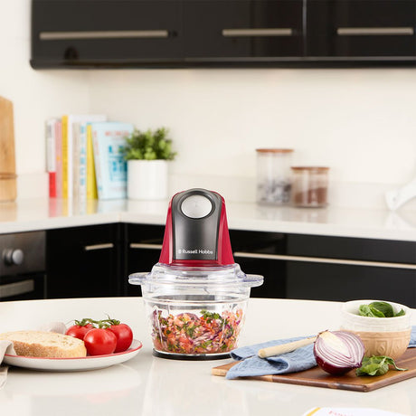 EAN 5038061162844 - Russell Hobbs 27130-56 picadora eléctrica de alimentos 0,5 L 200 W Negro, Rojo, Transparente imagen 9