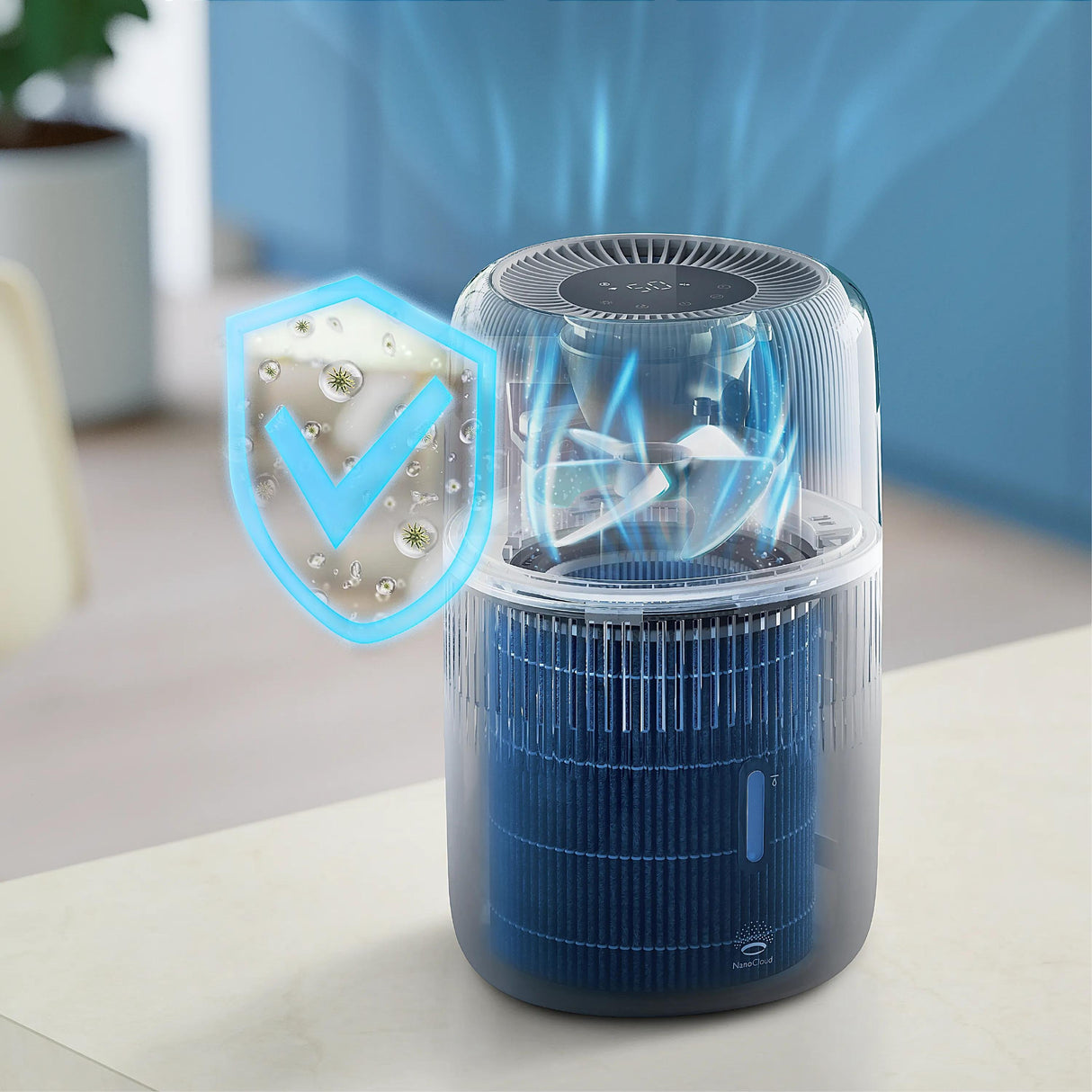 EAN 8720389058837 - Philips 5000 series HU5710/03 humidificador Ultrasónica 4,5 L Plata 14,1 W imagen 7