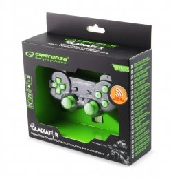 EAN 5901299947258 - Esperanza EGG108G mando y volante Negro, Verde USB 2.0 Gamepad Analógico/Digital PC, Playstation 3 imagen 2