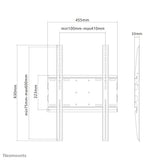EAN 8717371442590 - Neomounts PLASMA-WP100 soporte para pantalla de señalización 2,16 m (85") Negro imagen 3