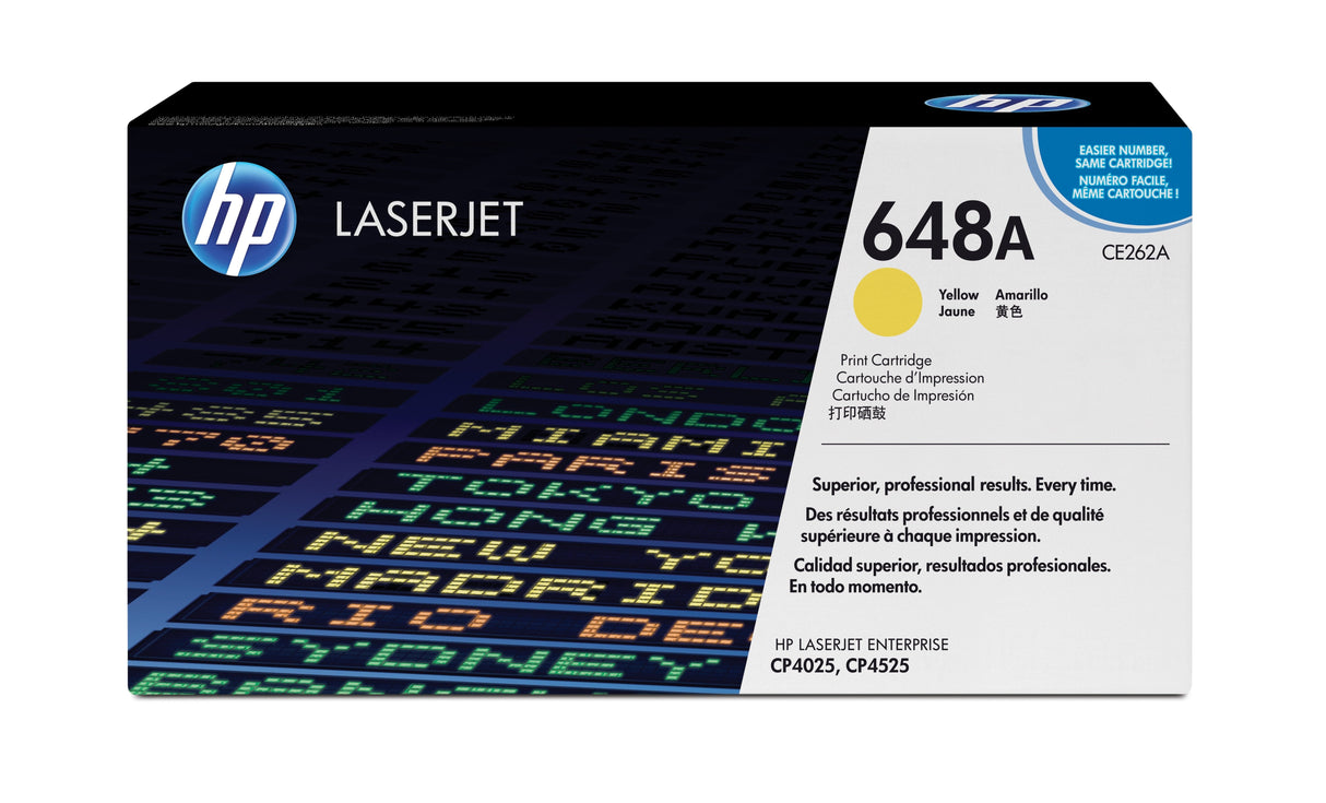 EAN 0884420186854 - HP 648A Yellow Original LaserJet Toner Cartridge cartucho de tóner 1 pieza(s) imagen 1