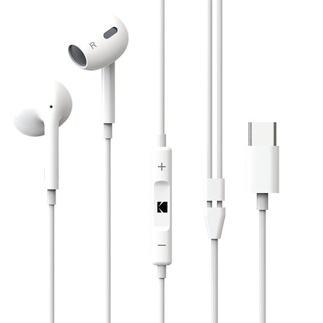 EAN 0887930425741 - Kodak 887930425741 auricular y casco Auriculares Alámbrico Dentro de oído Llamadas/Música USB Tipo C Blan imagen 1