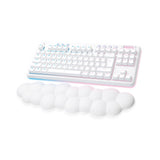 Teclado Ingles Logitech G G715 Rf Wireless + Bluetooth Qwerty Ee.Uu. Blanco