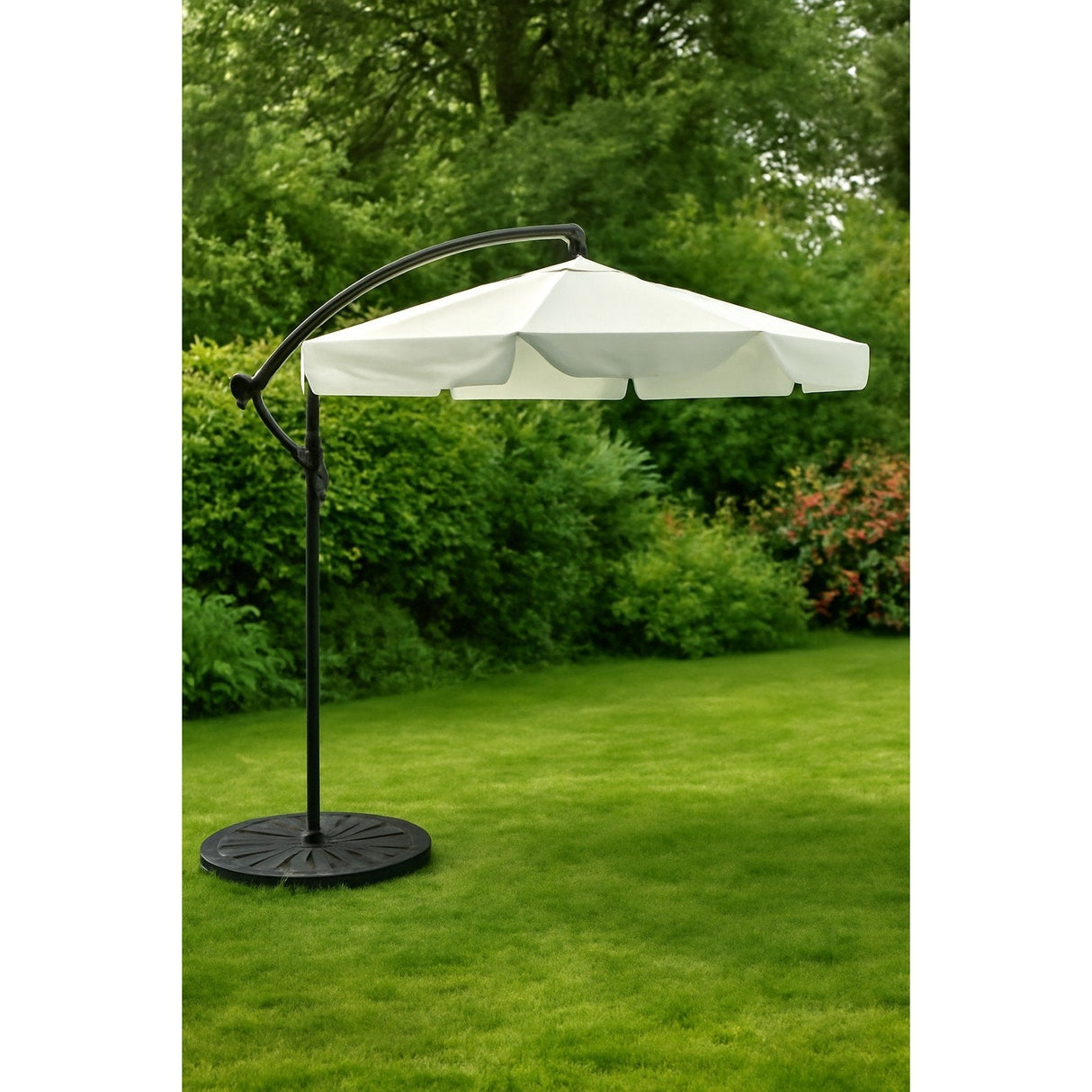 Black Forest Parasol Ogrodowy Z Boczkami Na Wysiegniku 3m Duzy Bezowy L-0713n