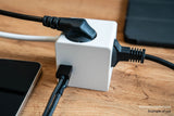 Cablemeister Steckdosenwürfel Mit 2m Zuleitung 3x Schuko  1x Usb-C 20w Pd 3.0  Usb-A 18w Weiss