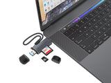 Lector De Tarjetas Conceptronic Usb-C Usb-A -> Micro Sd Tf Sw