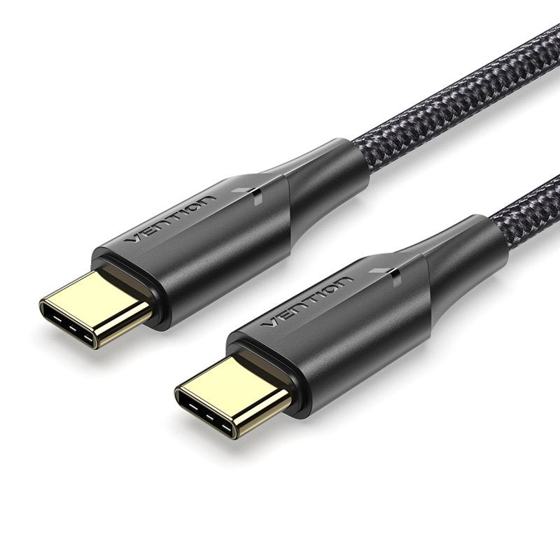 Cable Usb 2.0 Tipo-C 3a Vention Taubh Usb Tipo-C Macho Usb Tipo-C Macho 2m Negro