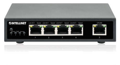 EAN 0766623561839 - Intellinet 561839 switch Gigabit Ethernet (10/100/1000) Energía sobre Ethernet (PoE) Negro imagen 5