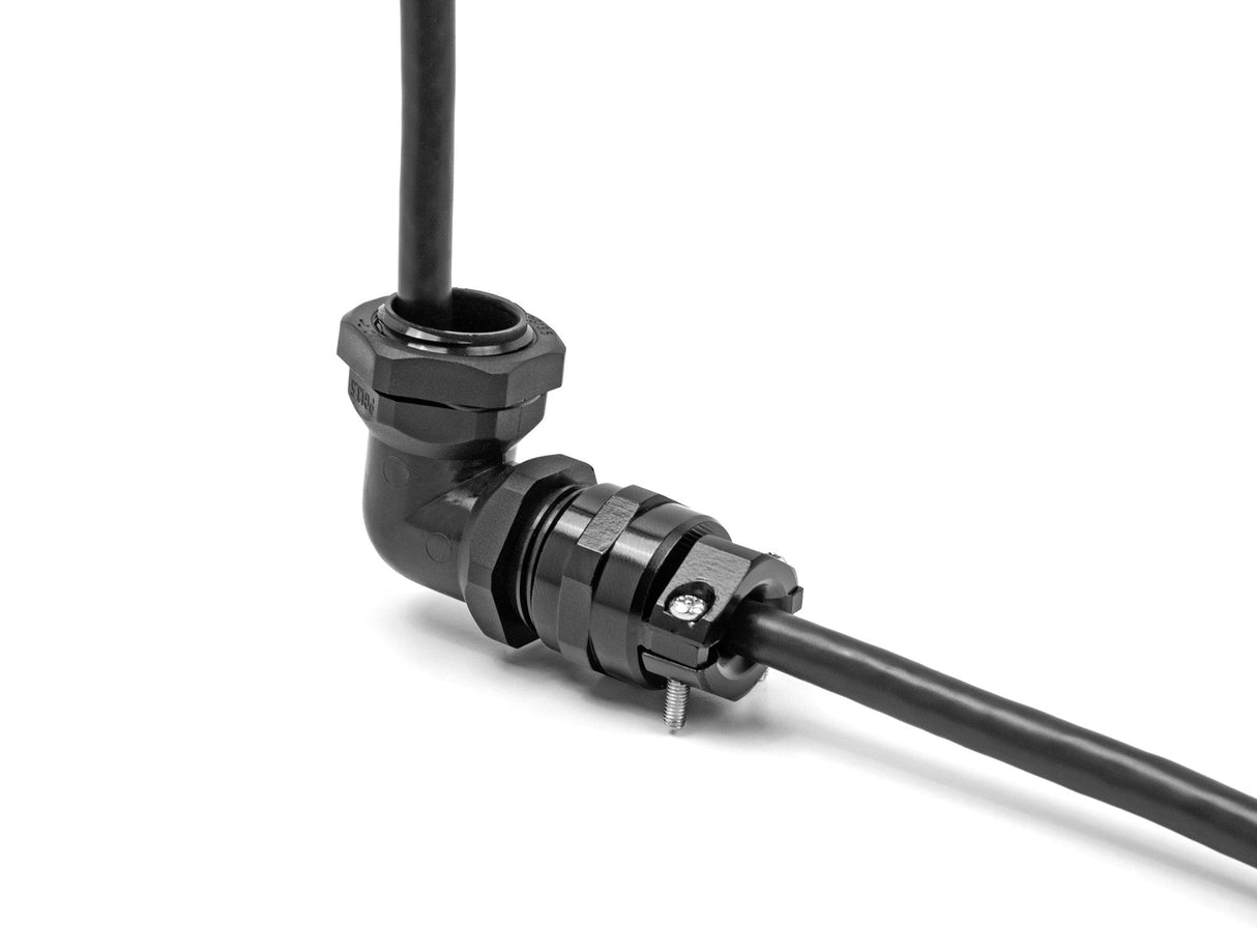Delock 60593 Prensaestopas Con Alivio De Tensión Y Protección Contra La Flexión Ángulo De 90 ° Pg11 Negro