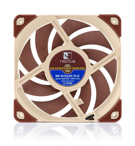 EAN 9010018100389 - Noctua NF A12x25 FLX Carcasa del ordenador Ventilador 12 cm Beige, Rojo imagen 4