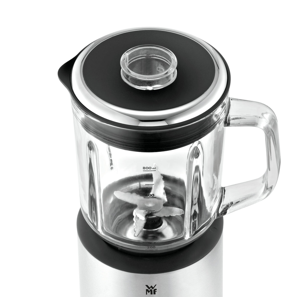 Batidora De Vaso Wmf Kitchenminis 0416490011 0,8 L  400 W Negro, Acero Inoxidable, Transparente