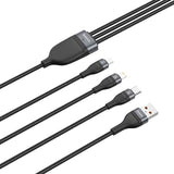 EAN 6953156229822 - Baseus Zinc Magnetic Safe cable de teléfono móvil Negro, Gris 1,2 m USB A Lightning + micro-USB B + USB C imagen 4