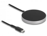 Delock 66467 Cargador Inalámbrico Con 5 W / 7,5 W / 10 W / 15 W - Almohadilla De Carga Inductiva
