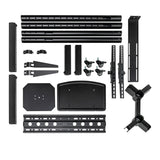 Unykach Soporte De Suelo Con Ruedas Para Pantallas 32"-75" - Bloqueo De Ruedas - Dos Bandejas - Peso Max 45kg - Vesa