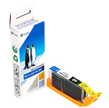 G&G Tinte Komp. Con Canon Cli-571xlbk 0331c001 Fotonegro