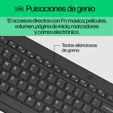 Hp Combinación De Teclado Y Ratón Inalámbricos 330, Juego De Escritorio Negro, Completo (100%), Rf Inalámbrico, Negro, Ratón Incluido