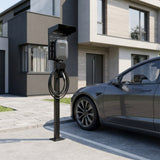 Inline® Universal Wallbox Stand With Ev Charging Cable Holder, Black