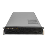 Caja Rack 19" Unykach 2u Sin Fuente Negro Plata 8 Bahias Int 1xusb2.0 1xusb3.0 1xusb-C