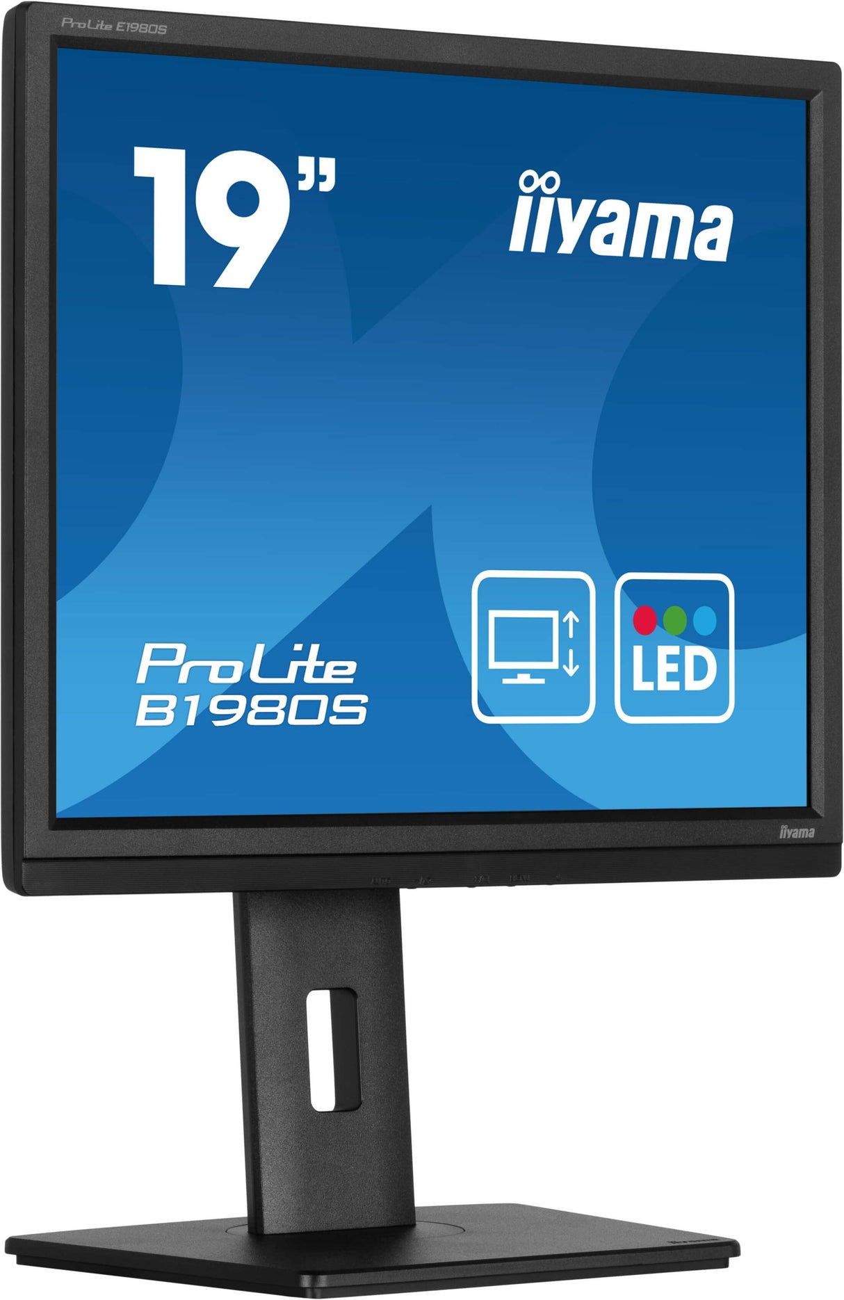 Monitor Iiyama Prolite B1980s-B1 19", Negro Mate, Sxga, Tn, Hdmi, Dp, Soporte Ergonómico B1980s-B1