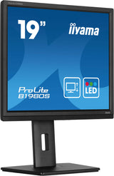 Monitor Iiyama Prolite B1980s-B1 19", Negro Mate, Sxga, Tn, Hdmi, Dp, Soporte Ergonómico B1980s-B1