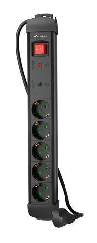 EAN 5901969439823 - Lanberg SP1-05F-0500-BK base múltiple 5 m 5 salidas AC Interior Negro imagen 6