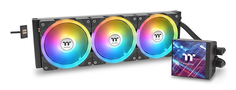 Thermaltake Magfloe 360 ??Ultra Argb Sync Aio Cooler Líquido, Negro Enfriamiento Negro Cl-W432-Pl12sw-A