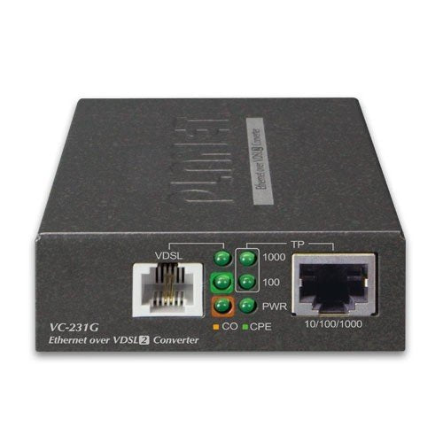 EAN 4711605282826 - PLANET VC-231G convertidor de medio 1000 Mbit/s Negro imagen 2