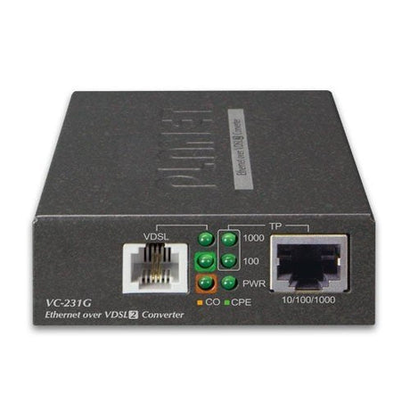 EAN 4711605282826 - PLANET VC-231G convertidor de medio 1000 Mbit/s Negro imagen 2