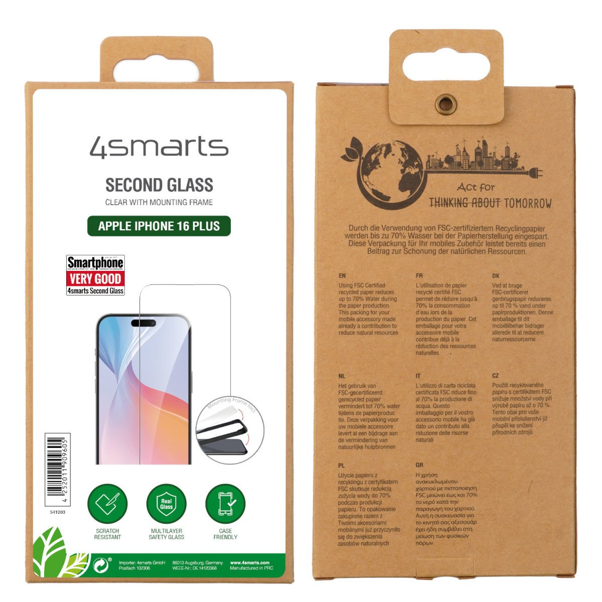 EAN 4252011909605 - 4smarts 541203 protector de pantalla o trasero para teléfono móvil Apple 1 pieza(s) imagen 7