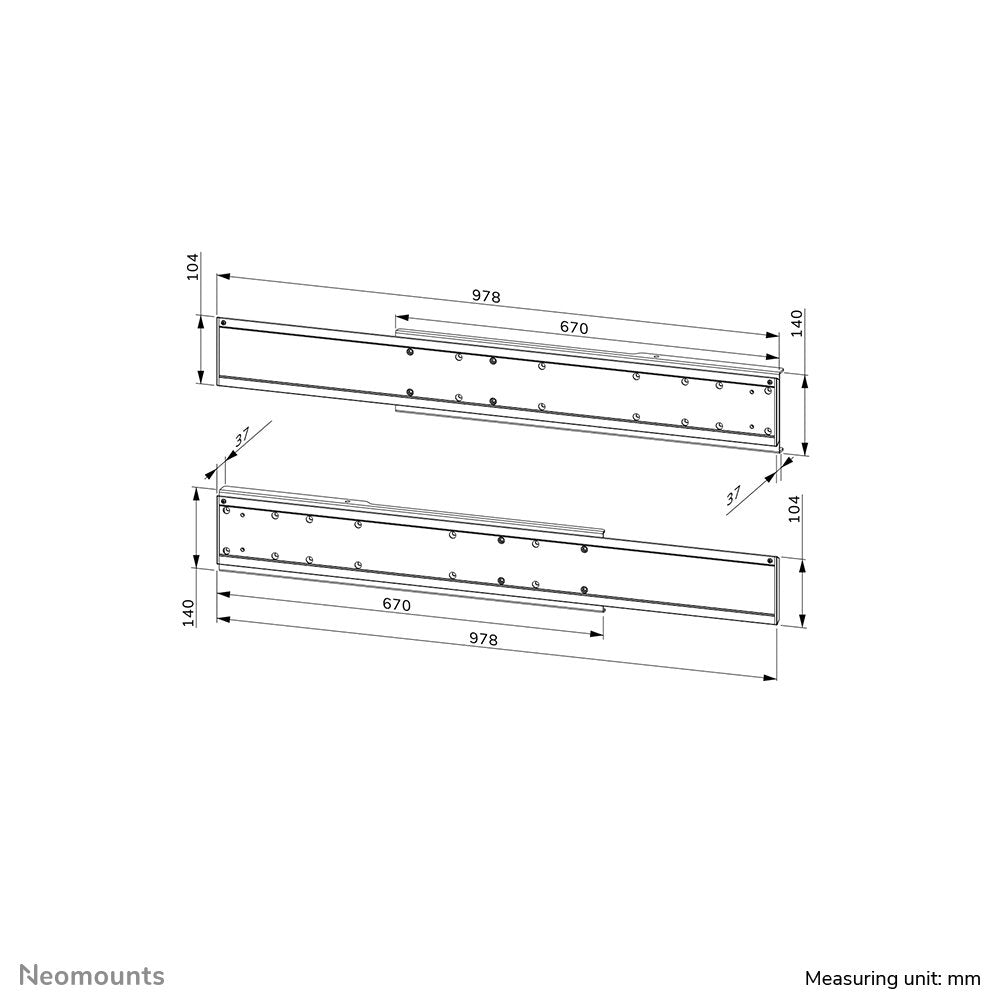 Neomounts By Newstar Adaptador De Doble Pantalla