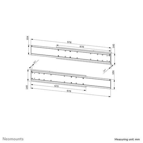 EAN 8717371440725 - Neomounts ADM-875WH2 accesorio de carrito para portátil y ordenador Blanco Acero Barra de montaje imagen 16