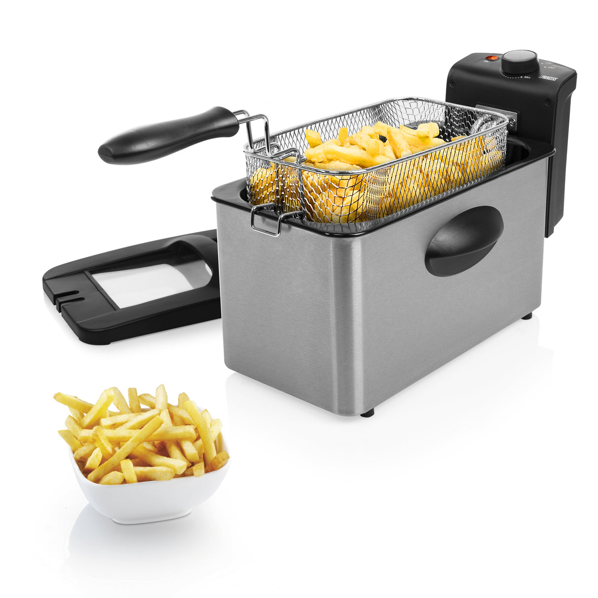 EAN 8713016082084 - Princess 182604 Sencillo 3 L Independiente 2000 W Negro, Acero inoxidable imagen 5