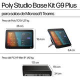 EAN 5902002274418 - HP Poly Studio Base Kit G9 Plus for Microsoft Teams HP Mini IP PC w/TC10 sistema de video conferencia Eth imagen 3