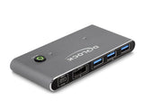 Delock 18646 Switch Displayport Kvm 8k 30 Hz Con Usb 5 Gbps