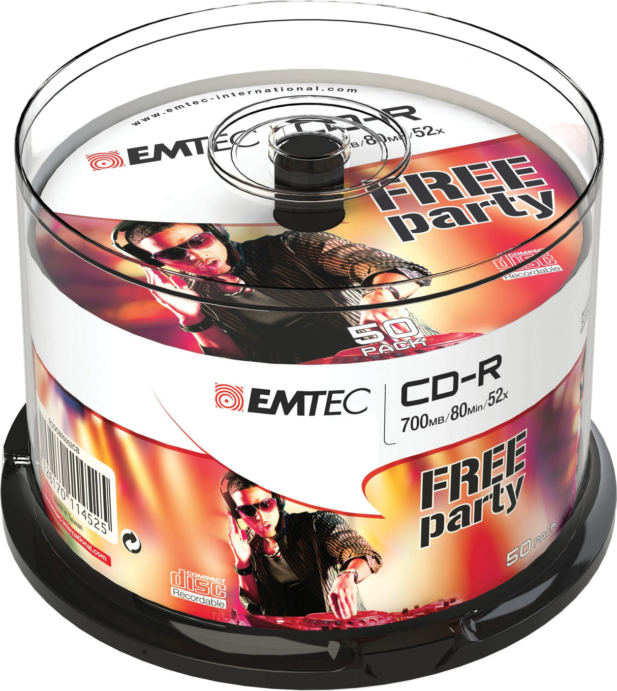Emtec Cd-R 700placa Base 50pcs 52x Cake Classic