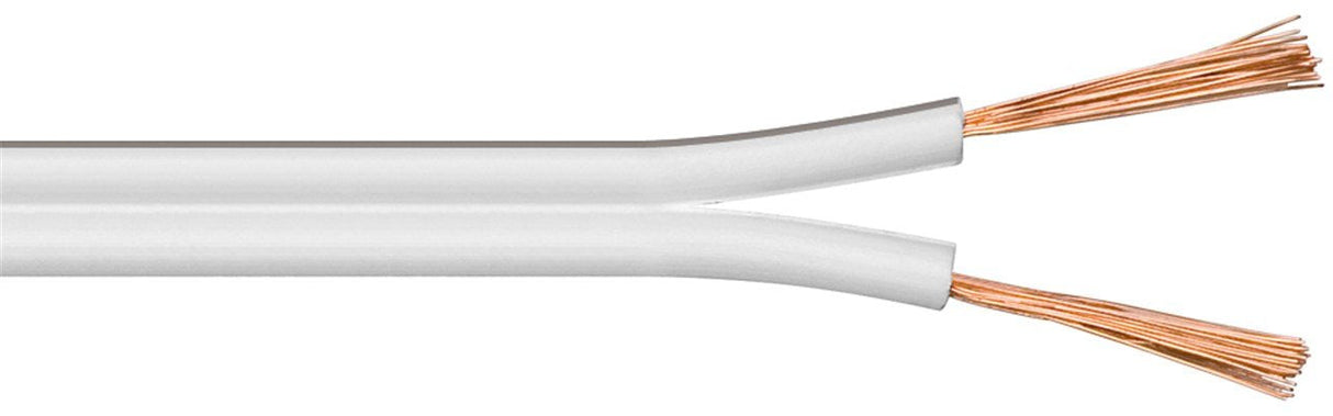Bobina De  10 Metros Cable Altavoz Blanco 2x2,50mm Cca-Pvc  Cpr Eca Goobay