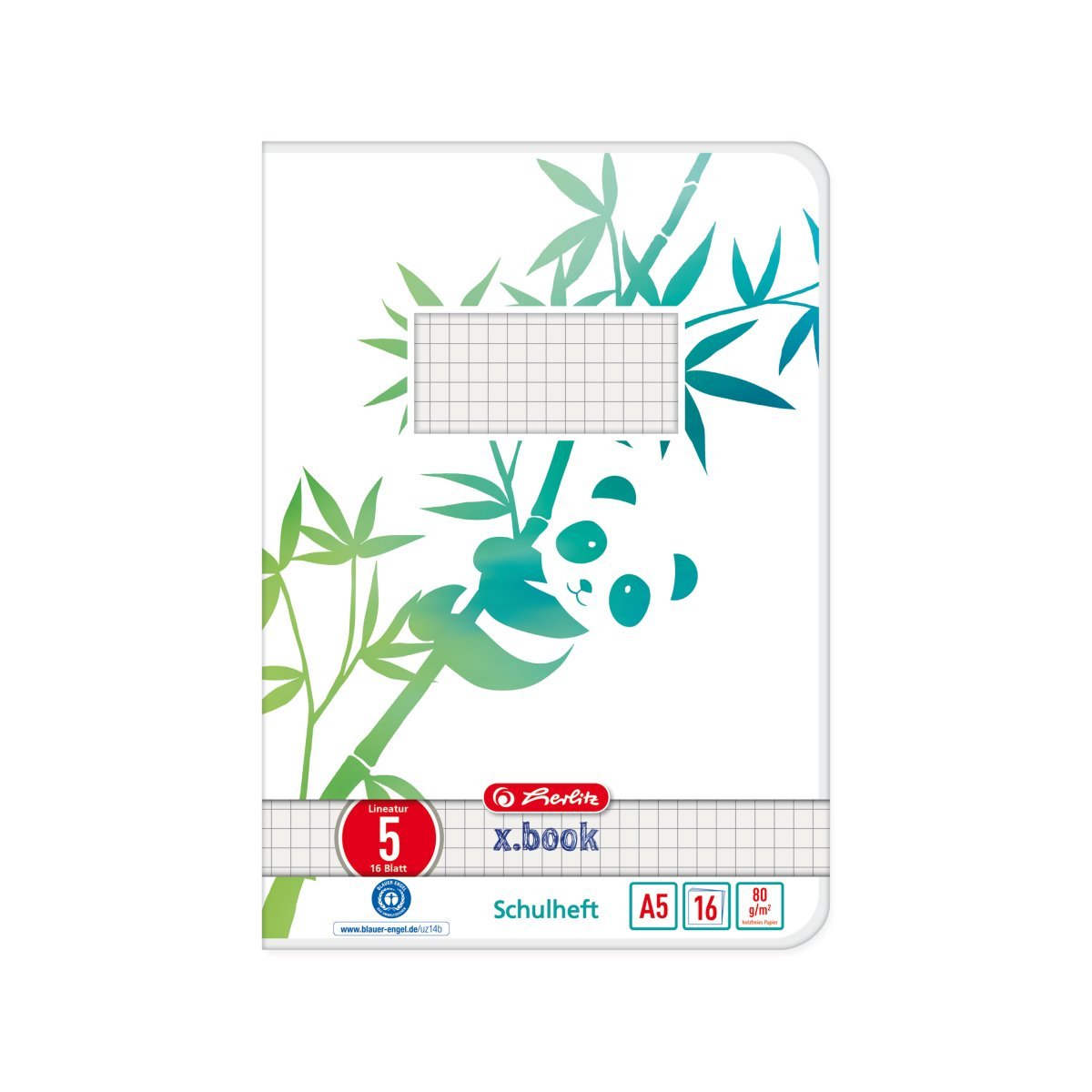EAN 4008110296111 - Herlitz GREENline cuaderno y block A5 16 hojas Verde, Blanco imagen 1